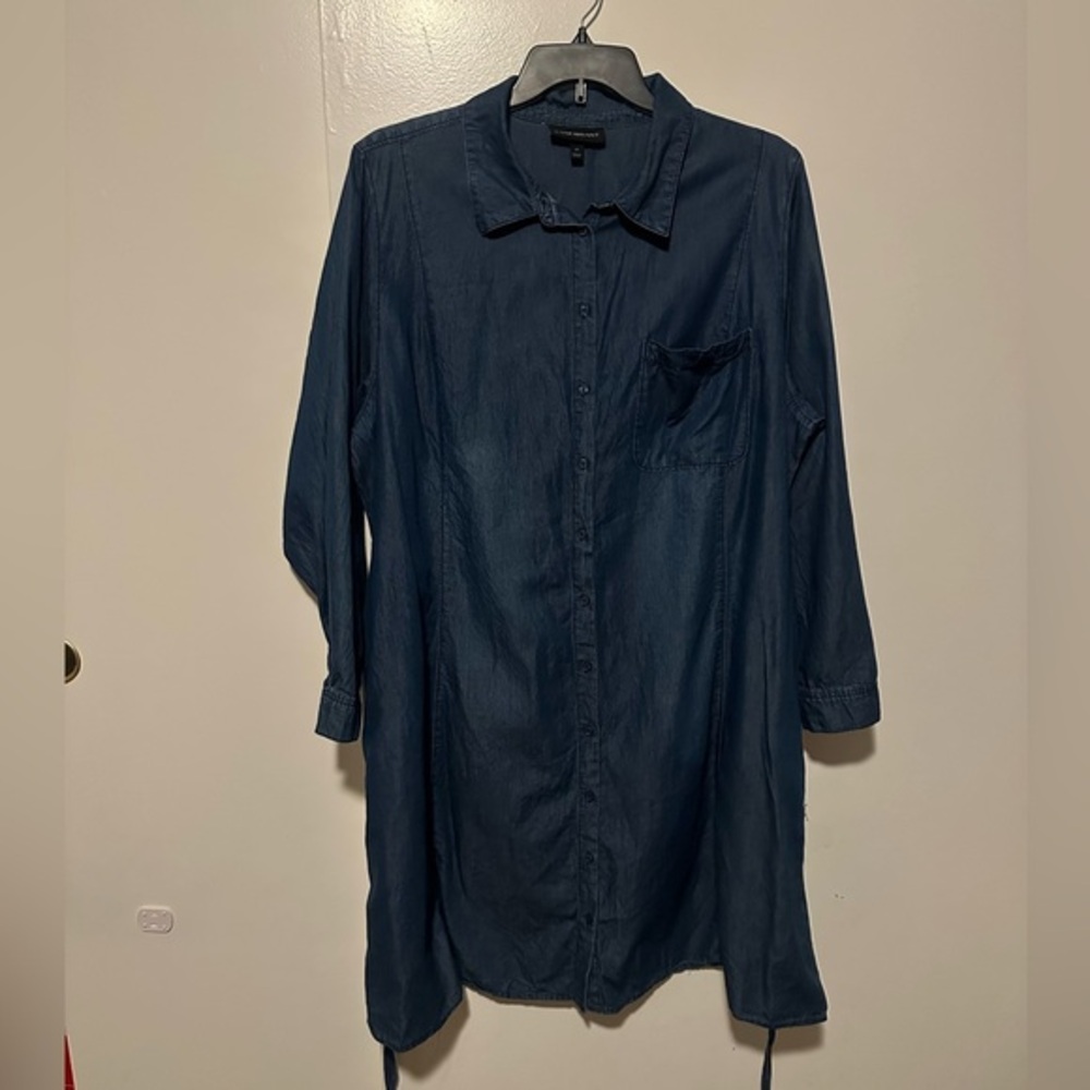 Lane Bryant Deep Blue Midi Dress